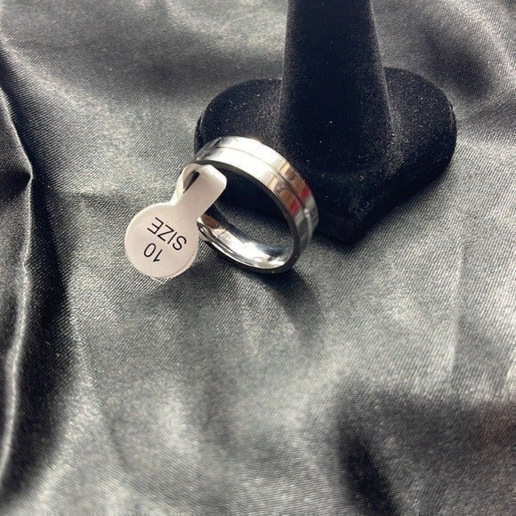 Men Wedding Band Ring Line Groove Style Design sizes 7 to 13 Stainless Steel - Picture 9 of 9